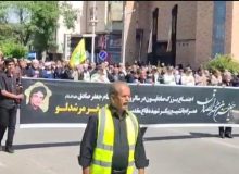 اجتماع بزرگ صادقیون و تشییع پیکر شهید مرشدلو
