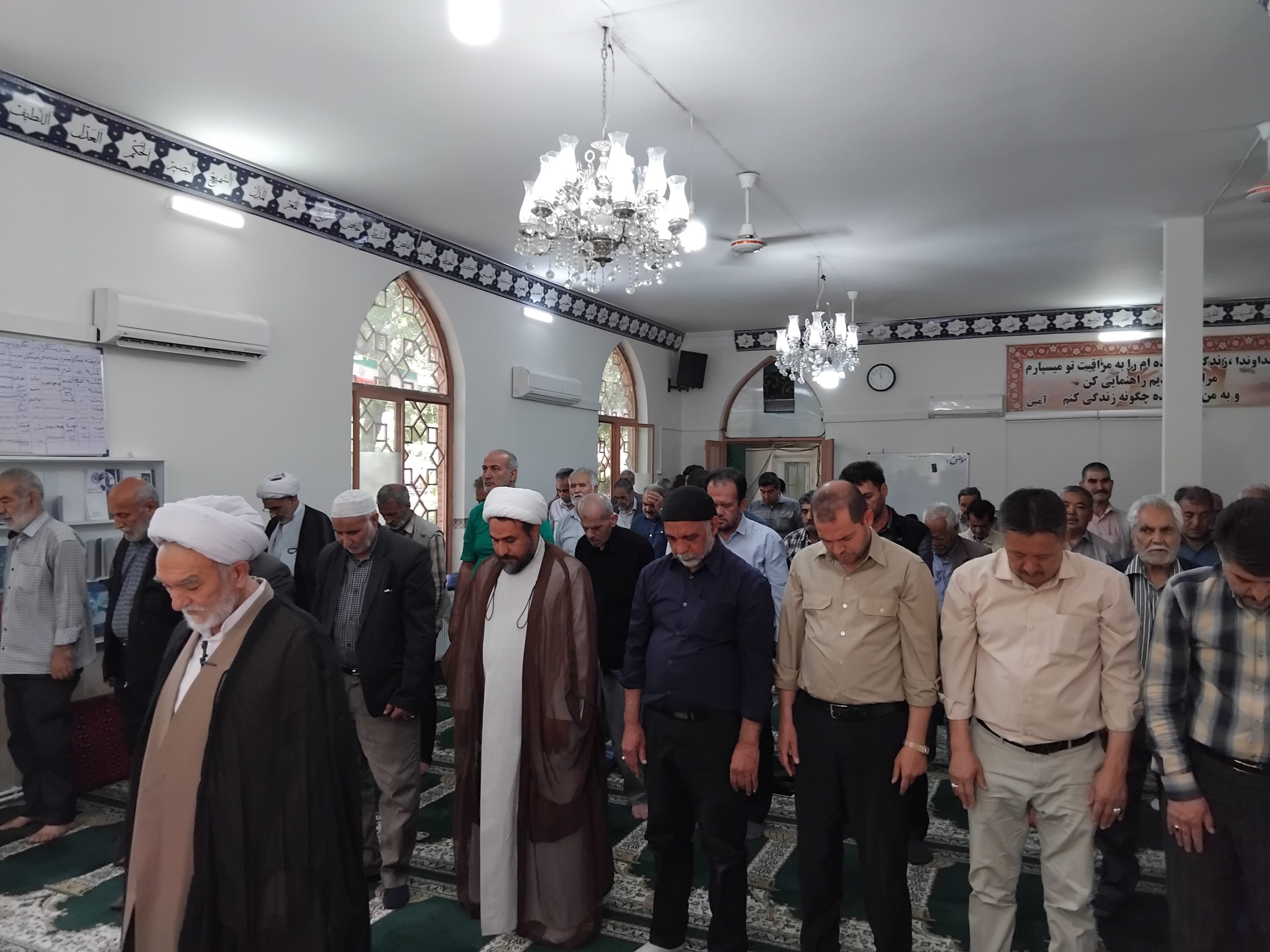 بازدید مدیران ستاد اقامه نماز از مصلی بوستان رز مشهد