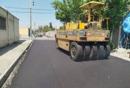 اجرای آسفالت در خیابان جانباز ۷