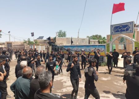 مراسم باشکوه عزاداری حسینی در روستای تاریخی لنگر تربت جام