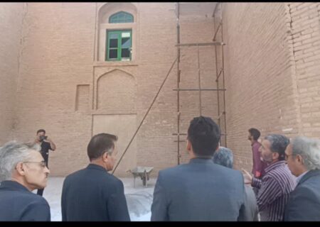 آغاز مرمت بنای قاسم انوار در روستای تاریخی لنگر تربت جام