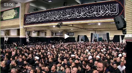 لحظاتی از سخنرانی مهدی اصلانی در حسینیه امام خمینی