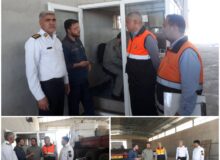 بازدیدکارگروه مراکز معاینه فنی خودروهای سنگین شهرستان خواف از مرکز معاینه فنی ناوگان سنگین مجاور