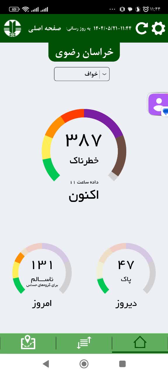 تداوم وزش بادشدیدتاپایان هفته درخواف
