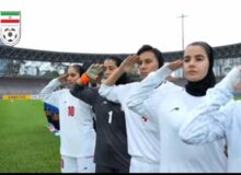 سلام نظامی دختران فوتبالیست