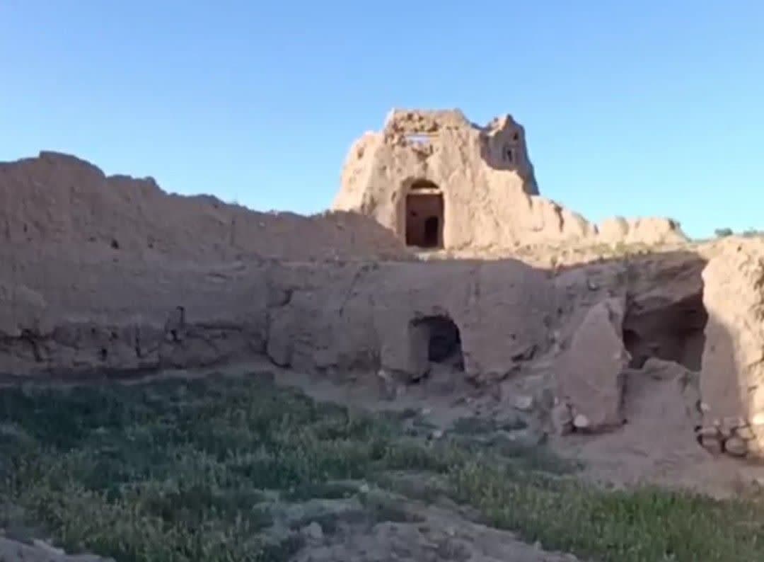 چهار برجی قلعه شیخلو تربت جام، در شرایط تخریب یا استحکام بخشی