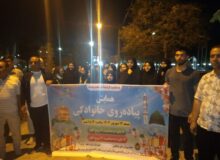 برگزاری همایش پیاده روی خانوادگی در تربت جام