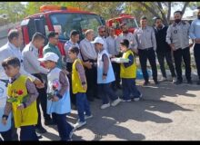 قهرمانان بی‌ادعا، در آغوش تقدیر؛ تربت‌جام به احترام آتش‌نشانان ایستاد