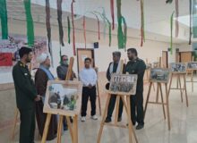 برپایی نمایشگاه دفاع مقدس به همت دانشگاه و بسیج دانشجویی دانشگاه پیام نور خواف