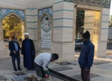 بازدید امام جمعه تربت‌جام از روند بازسازی گلزار شهداء