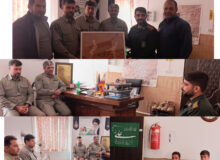 دیدارپرسنل محیط زیست خواف با فرماندهی حوزه ثارالله سلامی