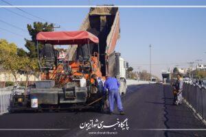اجرای آسفالت پلیمری در مسیر BRT مشهد؛ افزایش ایمنی و کاهش هزینه‌ها