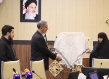 پوستر نهمین سالگرد شهید مدافع حرم حسین محرابی در جمع خبرنگاران رونمایی شد